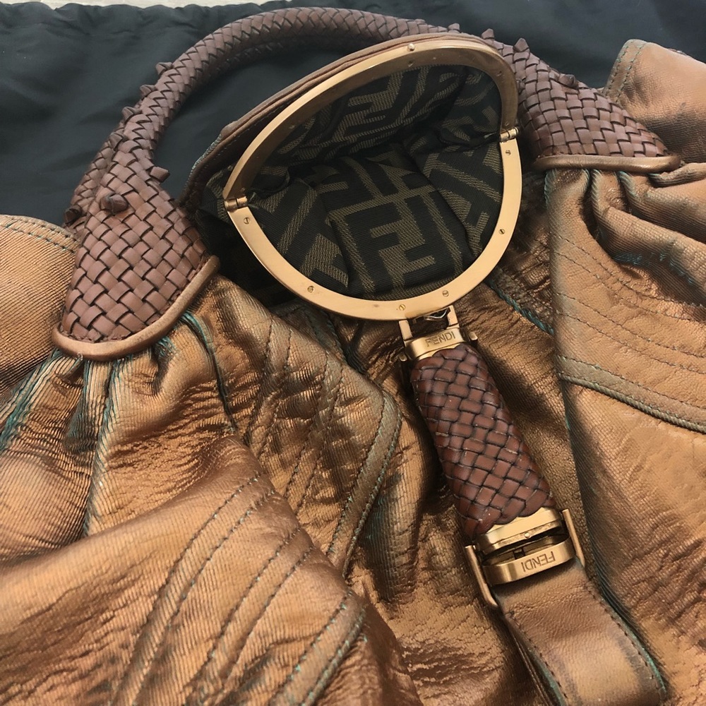 Fendi Laser Cut Fortuny Hologram Spy Bag
